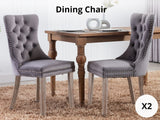 Dining chair 8012 Grey Silver x2
