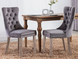 Dining chair 8012 Grey Silver x2