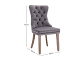 Dining chair 8012 Grey Silver x2