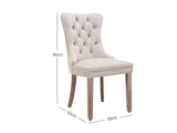 Dining chair 8012 White Gold x2
