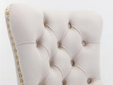 Dining chair 8012 White Gold x2