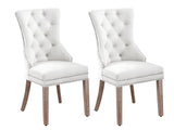 Dining chair 8012 White Silver x2