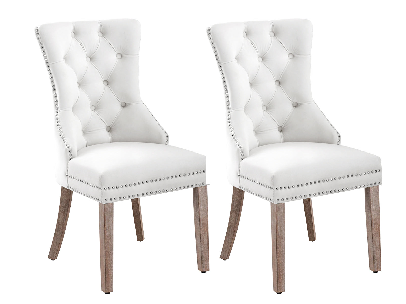 Dining chair 8012 White Silver x2