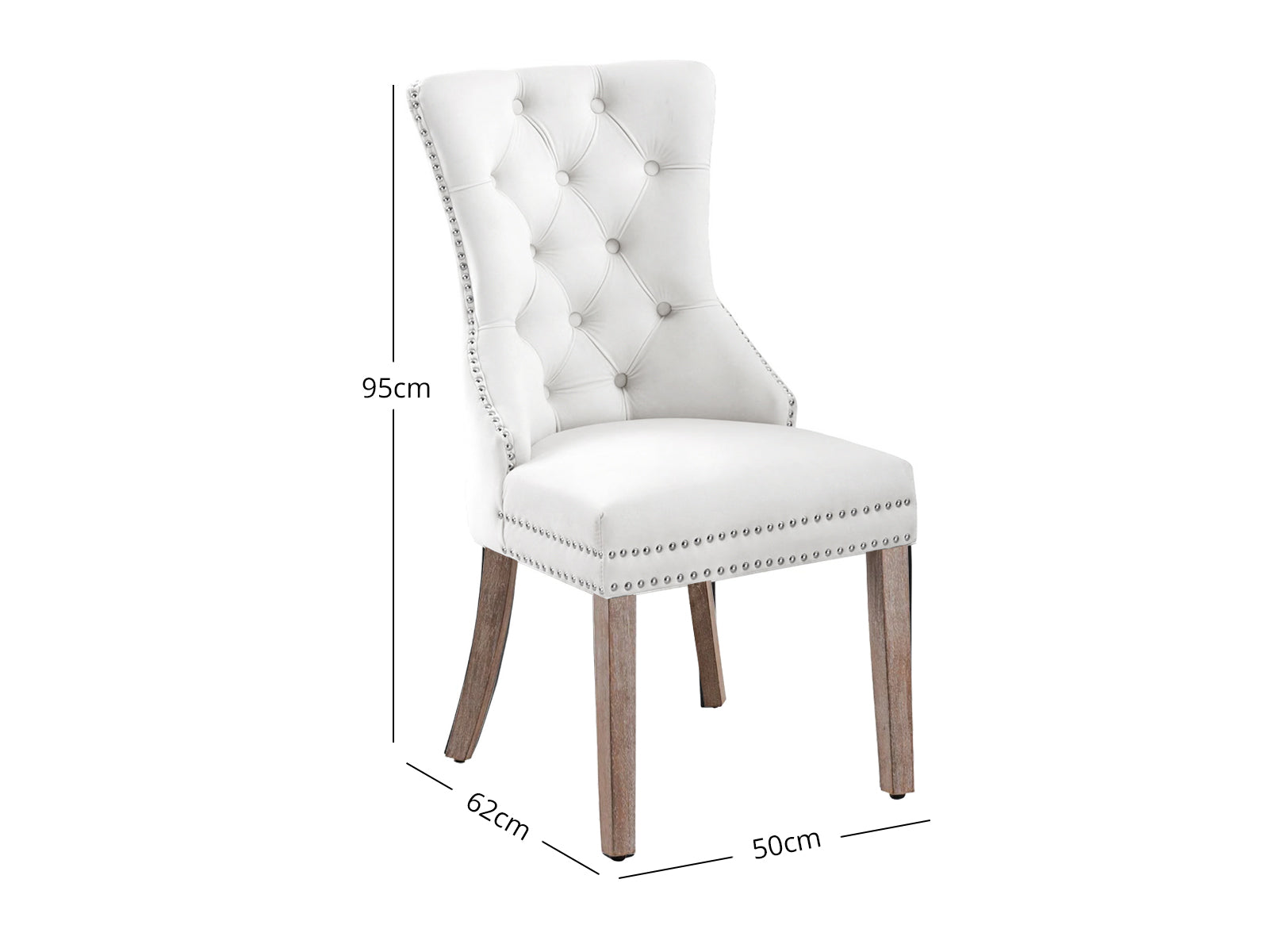 Dining chair 8012 White Silver x2