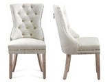 Dining chair 8012 White Silver x2
