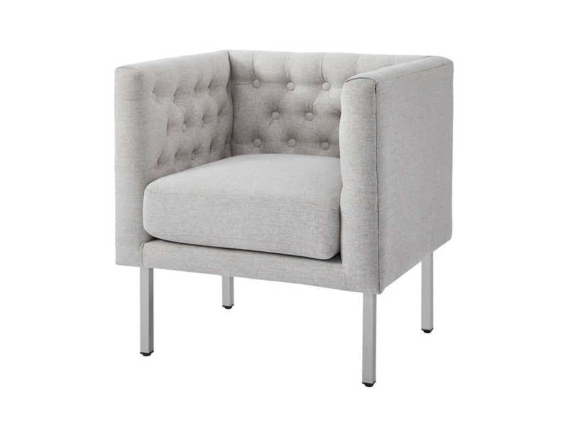 DS Tufted Club Chair Grey