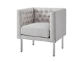 Tufted Club Chair - Grey