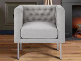 DS Tufted Club Chair Grey
