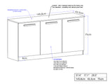 3-Door File Cabinet