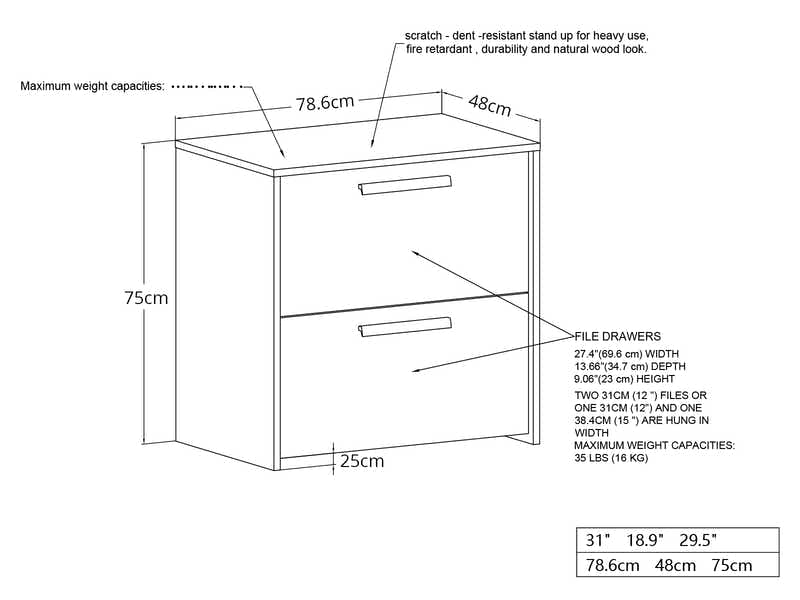 2-Drawer Lateral File