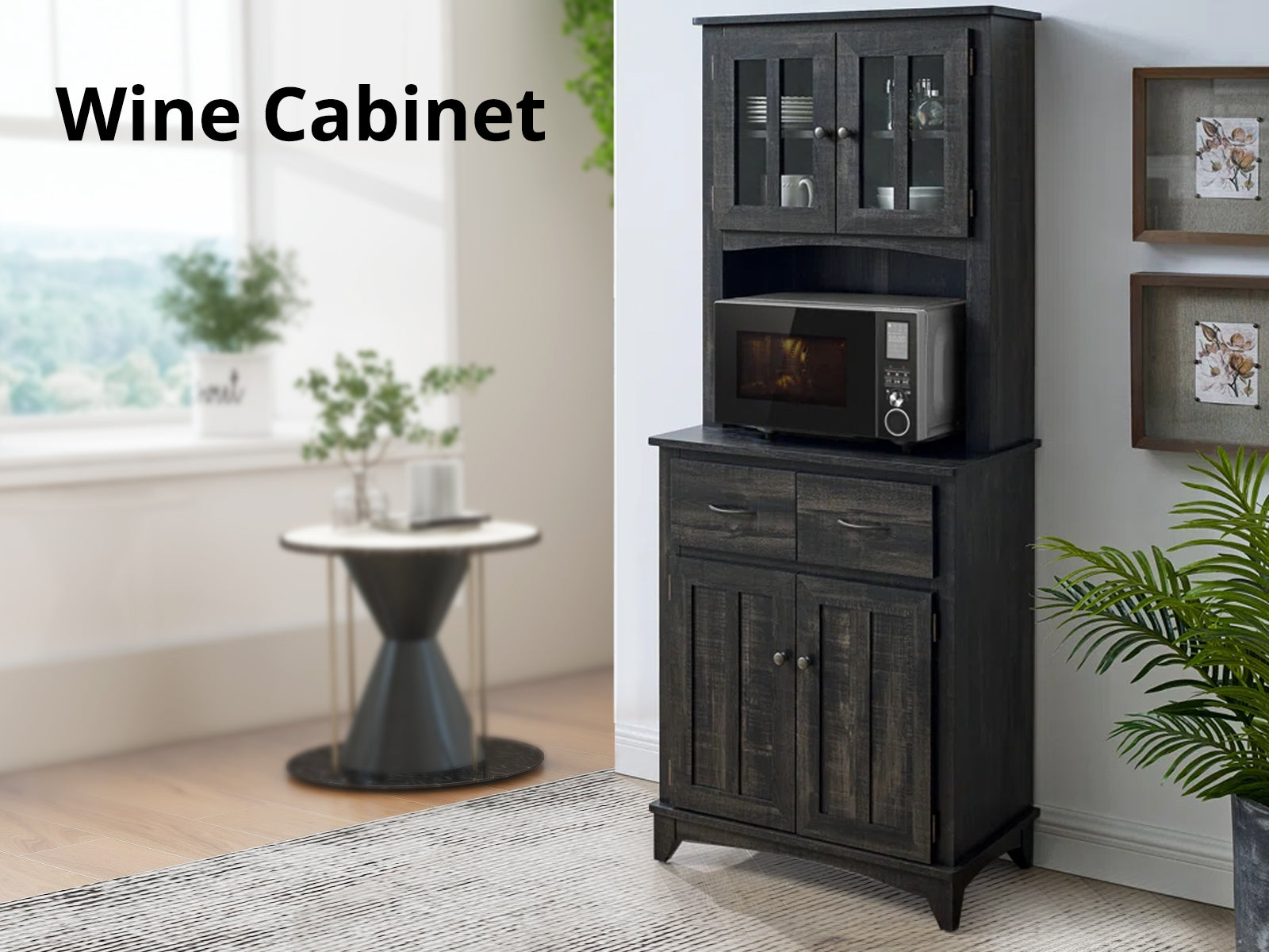Wine Cabinet Brook Charcoal