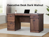 DS Executive Desk Dark Walnut