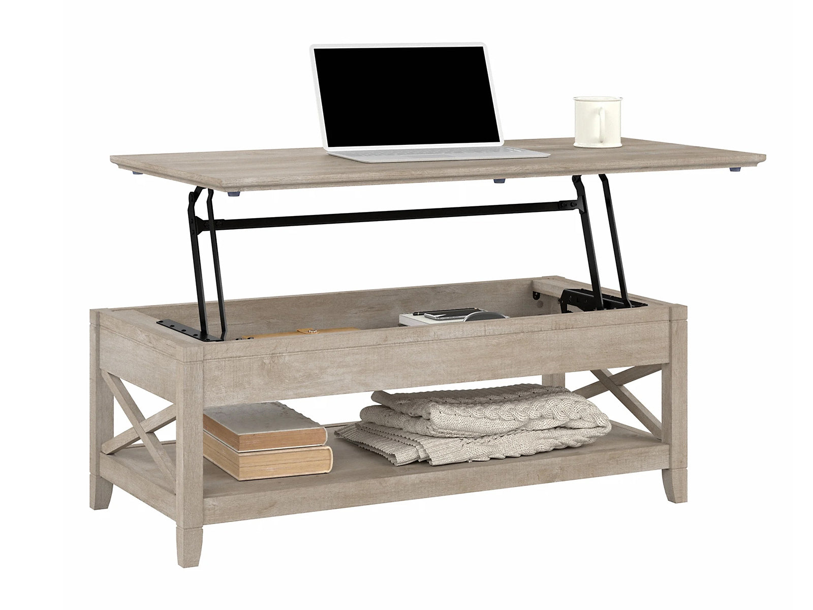 Lift Top Coffee Table - White Oak