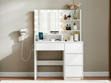 Makeup Vanity Desk - White