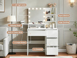 Makeup Vanity Desk - White