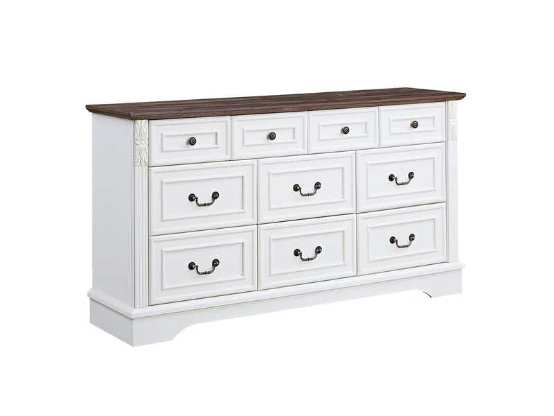 10 Drawer Chest White