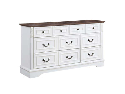 10 Drawer Chest White