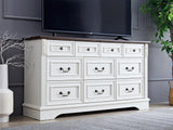 10 Drawer Chest White