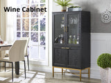 Wine Cabinet Black