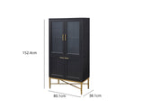 Wine Cabinet Black