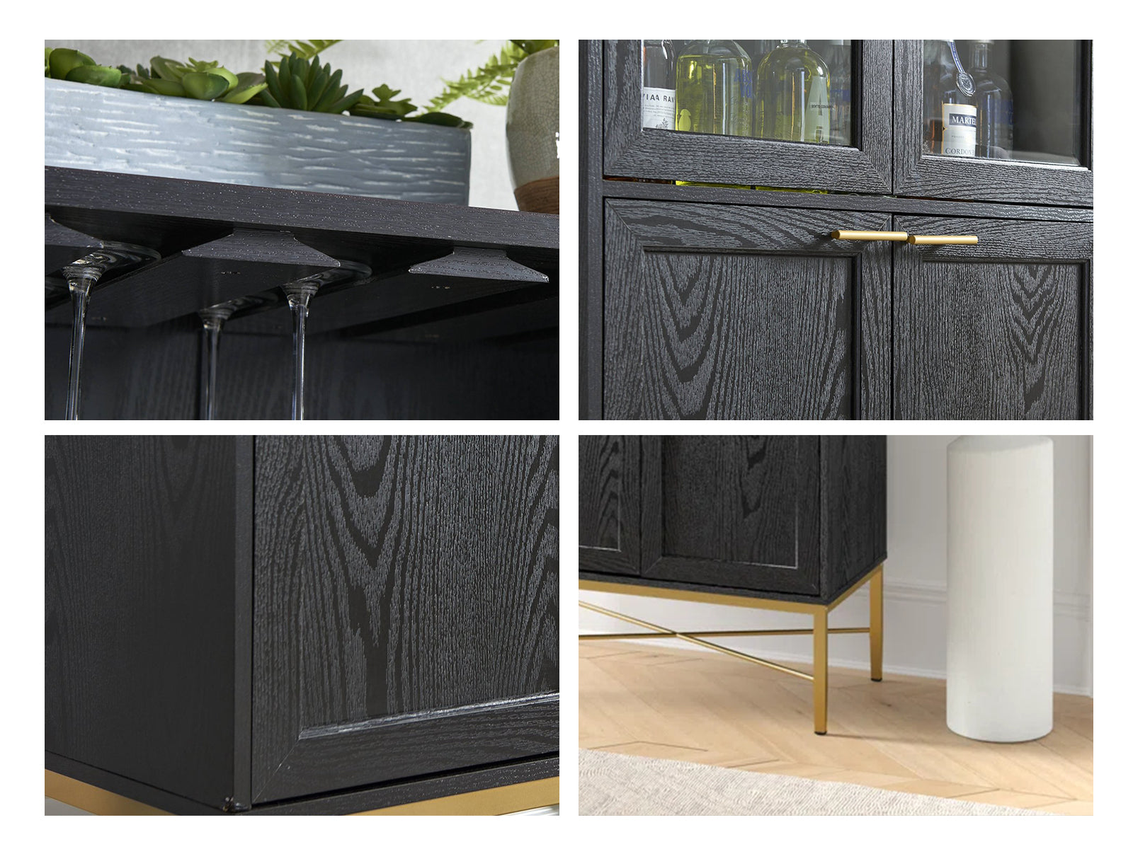 Wine Cabinet Black