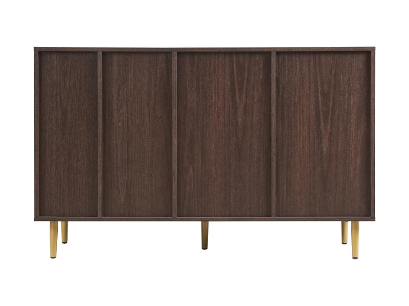 3-Door White Sideboard - 121 cm