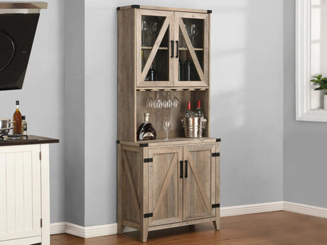 Wine Cabinet Grey Wash