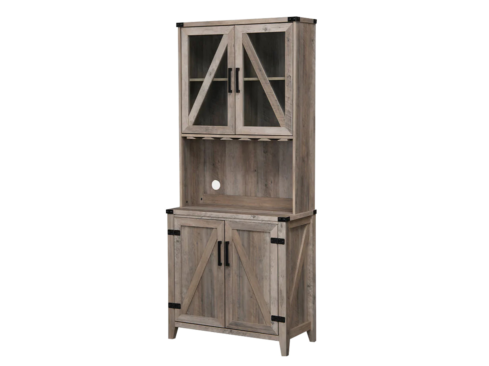Wine Cabinet Grey Wash