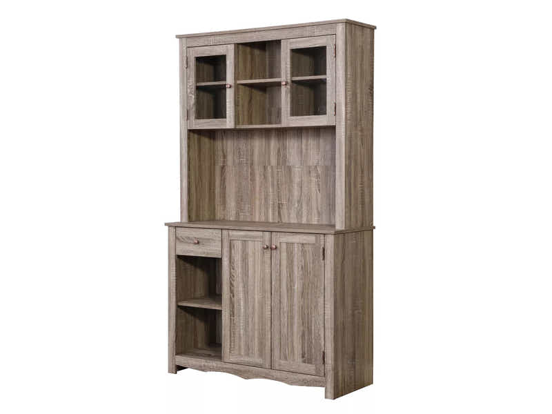 Grey Oak Kitchen Pantry Cabinet (Right)