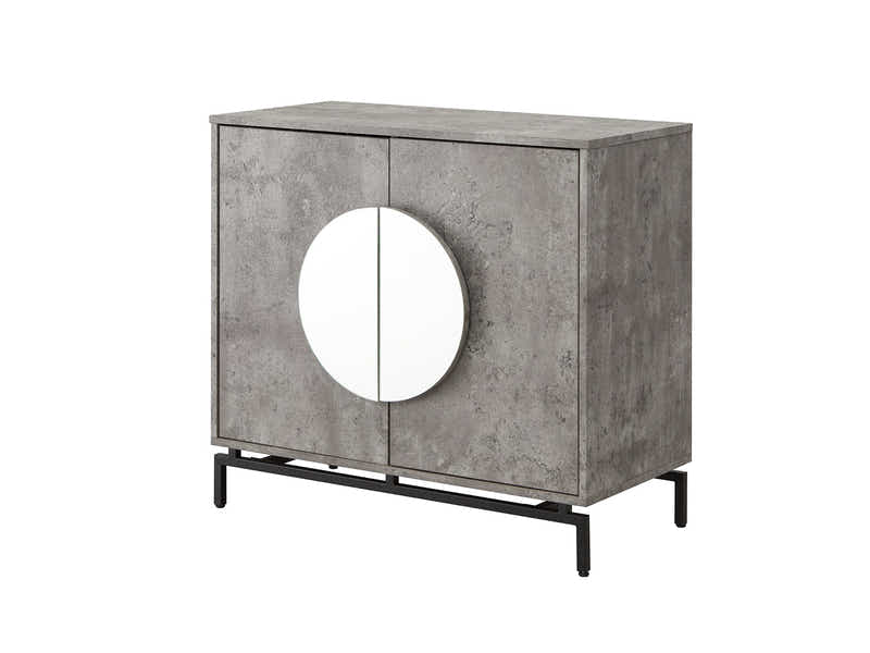 2-Door Wine Cabinet - Grey