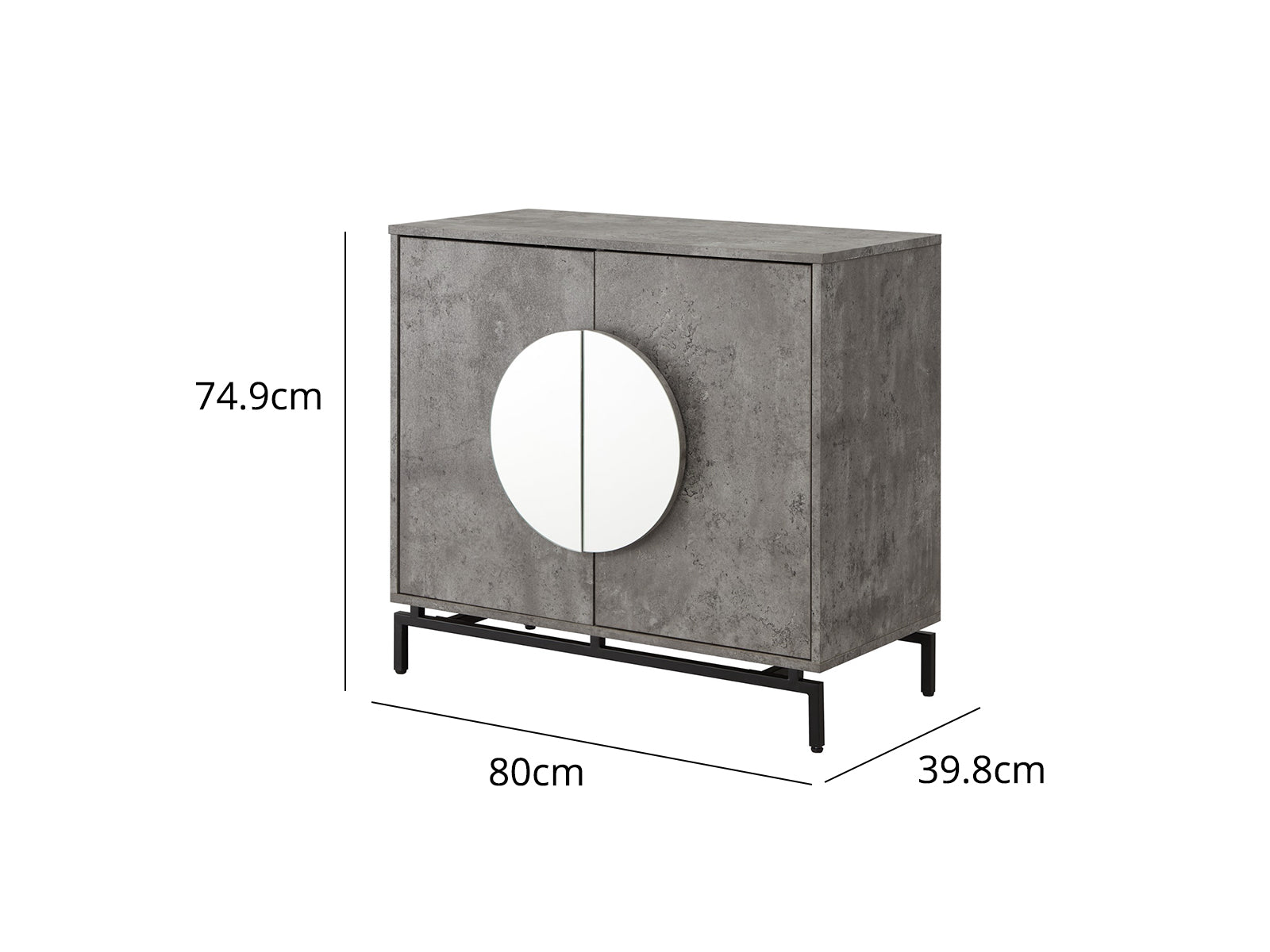 Wine Cabinet Grey