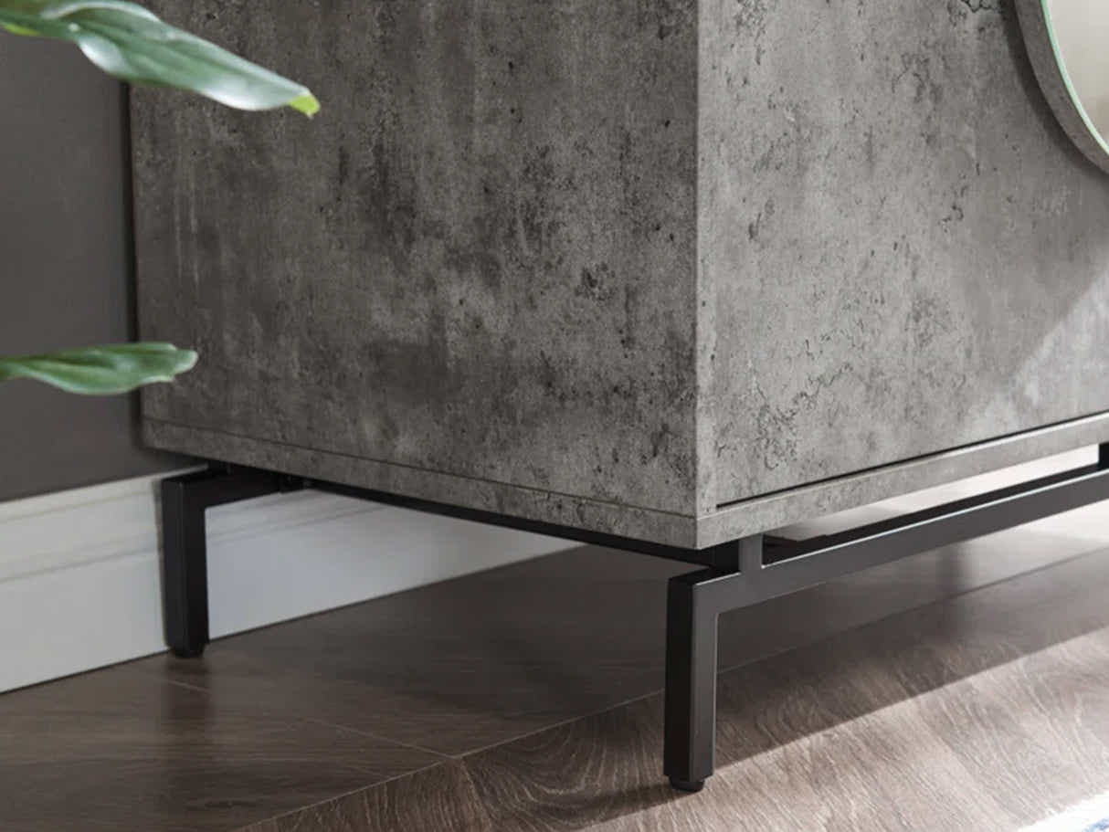 2-Door Wine Cabinet - Grey
