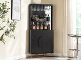 Wine Cabinet Black