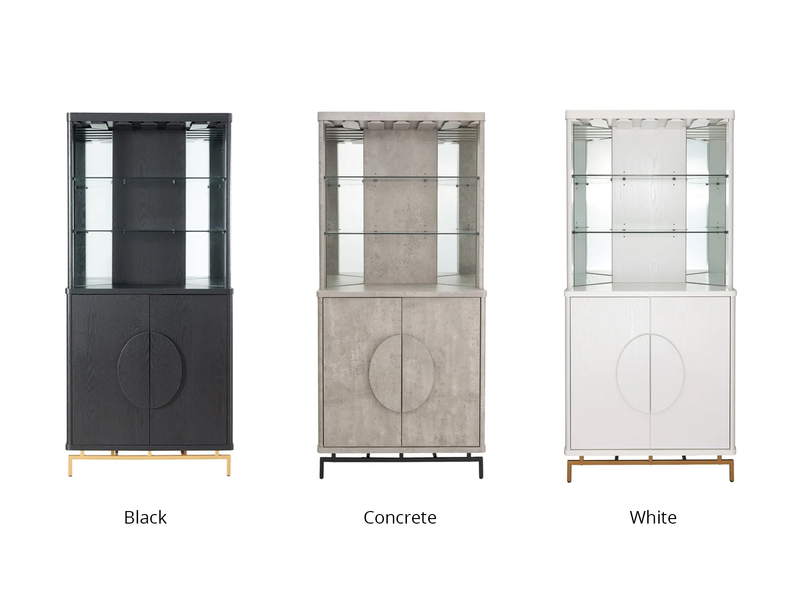 Wine Cabinet Black