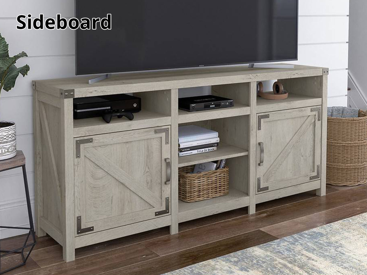 Entertainment Unit Sideboard Grey