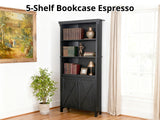 DS 5-Shelf Bookcase Espresso