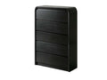 DS 5 Drawer Tallboy Black