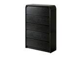 DS 5 Drawer Tallboy Black