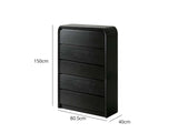 DS 5 Drawer Tallboy Black
