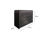 DS 6 Drawer Cabinet Black