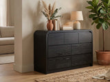 DS Kian 7-Drawer Cabinet - Black