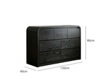 DS Kian 7-Drawer Cabinet - Black