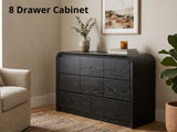 DS Kian 8-Drawer Cabinet - Black