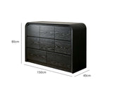 DS Kian 8-Drawer Cabinet - Black