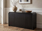 DS 4-Door Buffet Storage Cabinet Black