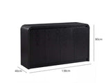 DS 4-Door Buffet Storage Cabinet Black