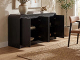 DS 4-Door Buffet Storage Cabinet Black
