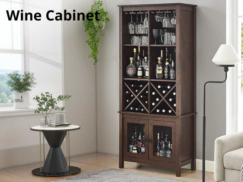 Mahogany Wine Cabinet