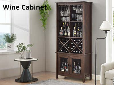 Mahogany Wine Cabinet