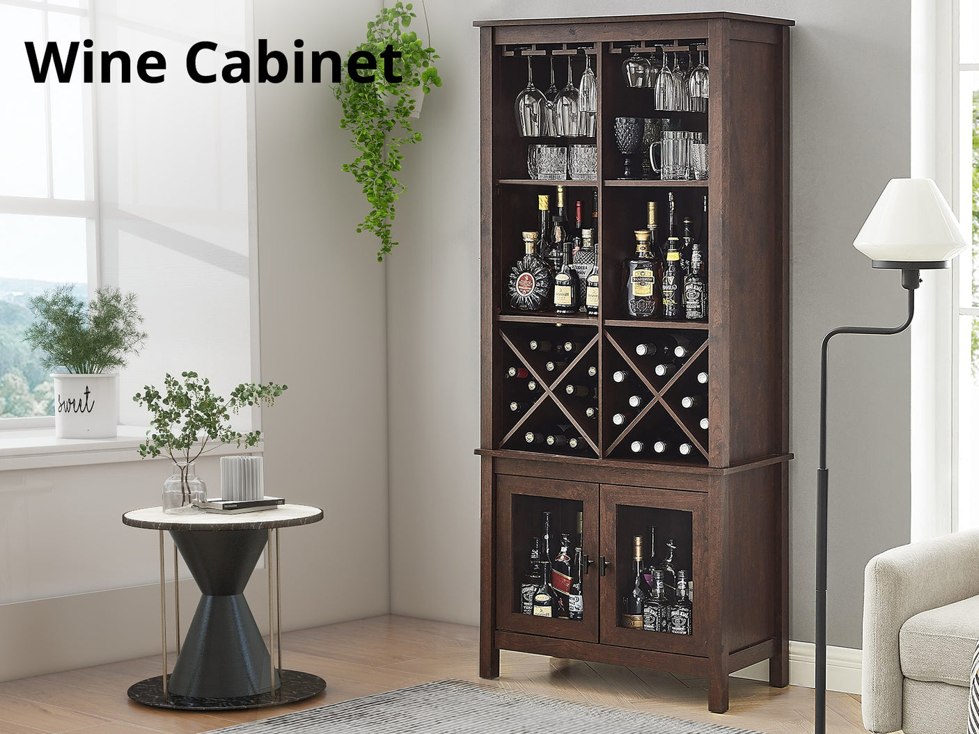 Wine Cabinet Mahogany